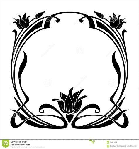 Art Nouveau Border Vector Decorative Frames 55 Ideas For 2019 In 2020