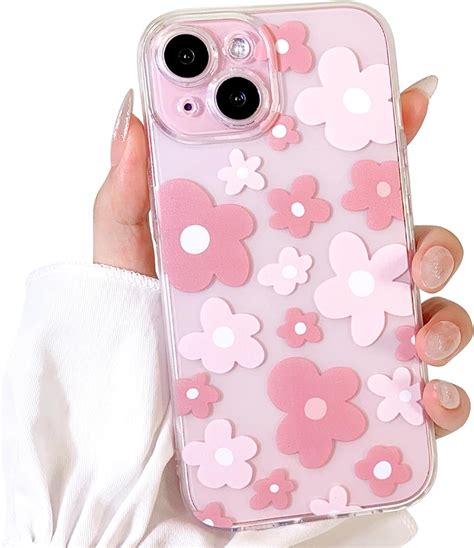 Lovmooful Compatible For Iphone Plus Case Cute Clear Flower Floral