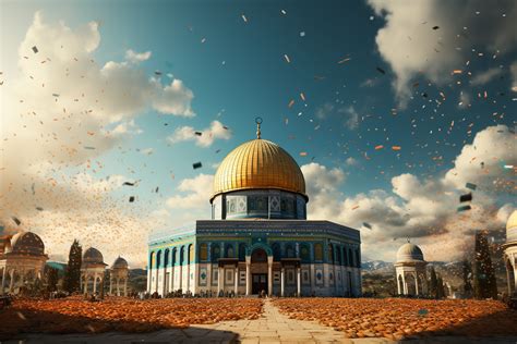 Al Aqsa Mosque Islamic Artwork Gold Digital Art My Photo Gallery