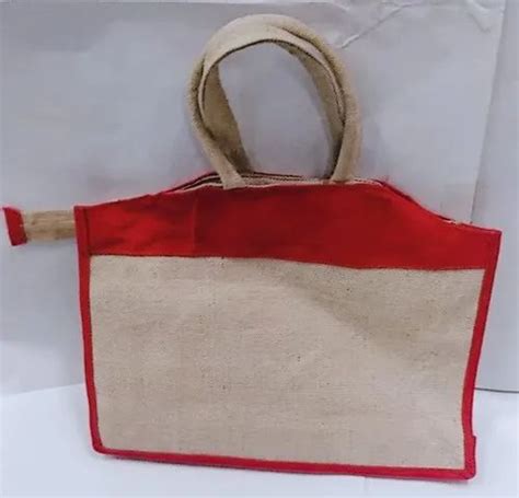 Short Cotton Padded Red Fancy Jute Bag Capacity 10 Kg At Rs 140 Bag