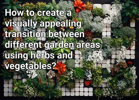 How To Create A Visually Appealing Transition Between Different Garden Areas Using Herbs And