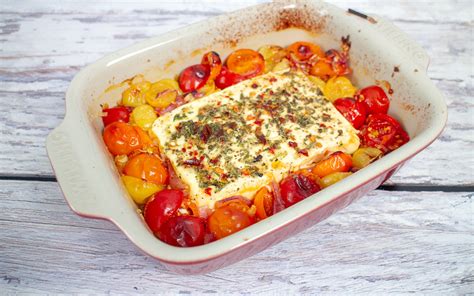 Berbackener Feta Mit Tomaten