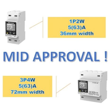 Din Rail Mounted Three Phase Four Wire S Accuracy Lcd Digital