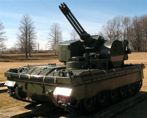 T249 Vigilante Prototype Air Defense System With Six Barreled 37mm