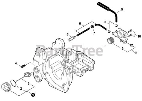 Echo Cs 370 Echo Chainsaw Sn C08911001001 C08911999999 Oil System Parts Lookup With