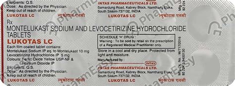 Lukotas Lc Strip Of Tablets Uses Side Effects Price Dosage