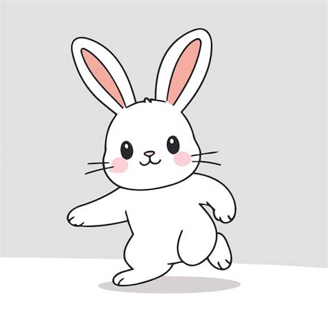 Premium Vector Cute Rabbit Vector Illustration For Children