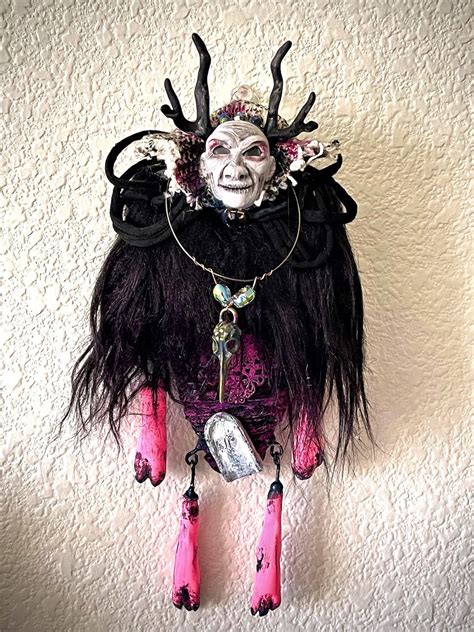 Creepy Hanging Voodoo Doll Creepy Doll Witch Doll Macabre Art Spirit