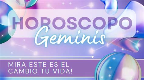 ♊ Geminis Hoy ♊ Mira Este Es El Cambio De Tu Vida Horoscopo