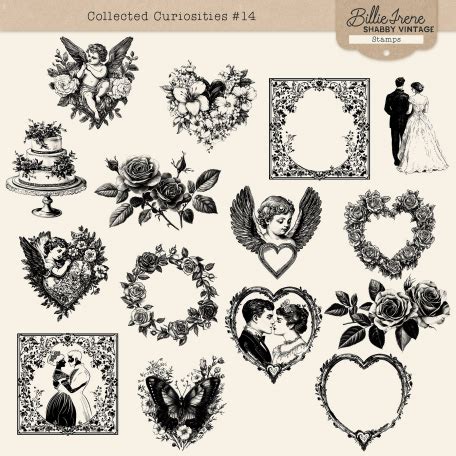 Collected Curiosities Stamps Kit By Billie Irene Graphics Kit