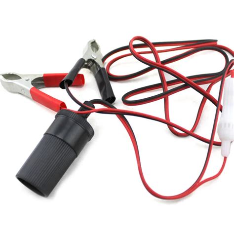 Car Battery Emergency Combine Cable Terminal Clip on Female Power ...