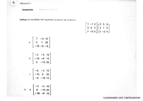 Examen Semana 1 álgebra Lineal Algebra Lineal Studocu