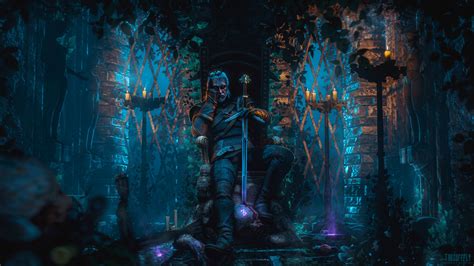 Wallpaper X Px Geralt Of Rivia Sword The Witcher The