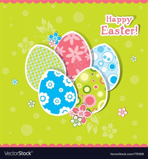 Template easter greeting card Royalty Free Vector Image