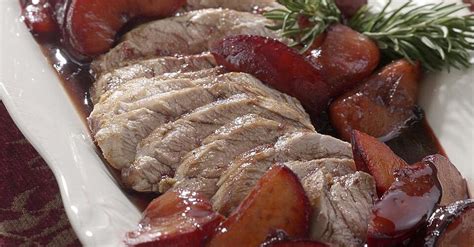 Pork Tenderloin With Roasted Plums And Rosemary Recipe Eatingwell