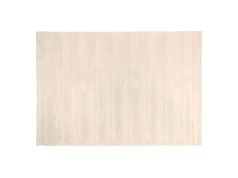 QUENTIN Tapis rectangulaire 200x290cm en laine tissée couleur lin