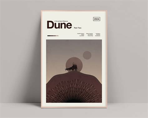 Poster Dune Part Two Poster Minimalist Poster Denis Villeneuve