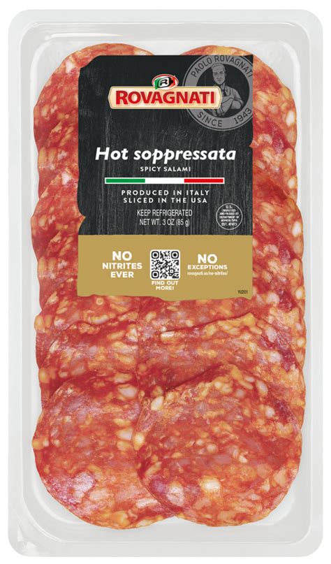 Hot Soppressata Spicy Salami Rovagnati US