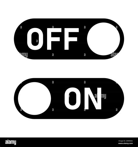 On Off Switch Button Icon Set Vector Image Stock Vector Image And Art