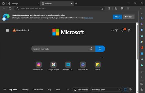 Microsoft Edge får en dedikert Berøringsmodus på Windows 11 Windows 10