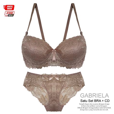Jual GABRIELA Bra Set Celana Dalam Wanita Sexy Import Korea Size 34 40 CupA Daleman Bh Lingerie