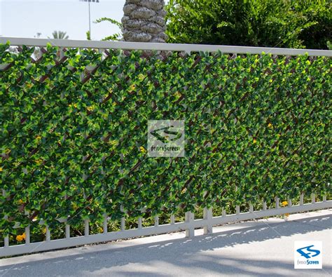 Expandable Faux Green Ligustrum Ficus Privacy Fence From Natrahedge