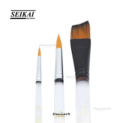 พู่กัน Seikai ชุดพู่กันสีน้ำ 3 ด้าม Shopee Thailand