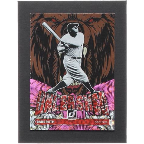 Babe Ruth Donruss Unleashed Pink Fireworks Pristine Auction