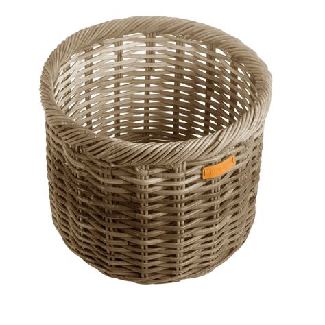 ROUND KUBU RATTAN PLANT POTS SET OF 3 Eddingtons