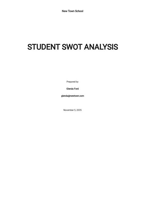 FREE Editable SWOT Analysis Template in Google Docs, Word, Apple Pages ...