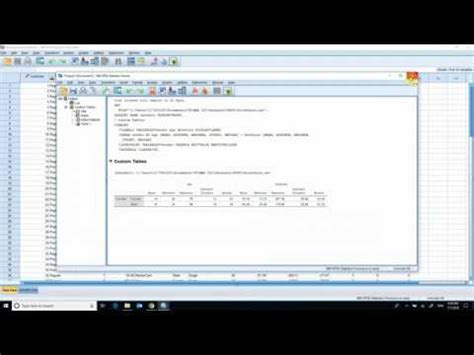 SPSS Custom Tables YouTube