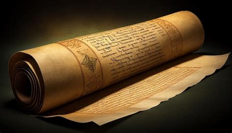 Premium Photo Papyrus Scroll Made Of Old Paper Or Parchment