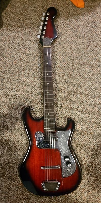 Teisco Unknown 1960s Red Burst Reverb