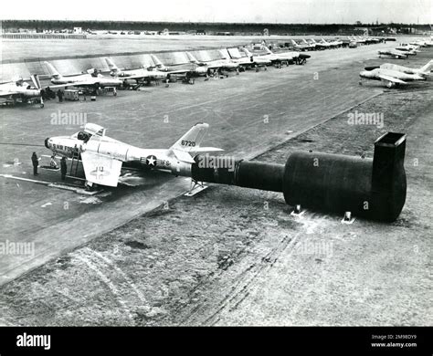 Republic F-84F Thunderstreak Stock Photo - Alamy