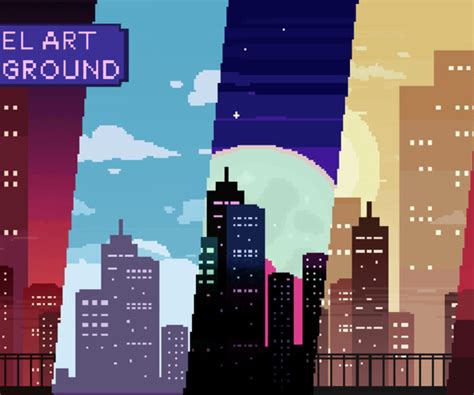 Artstation 2d Pixel Art City Backgrounds Pack Game Assets