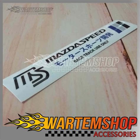 Jual Stiker Tempel Luar Long Mazdaspeed Race Shopee Indonesia