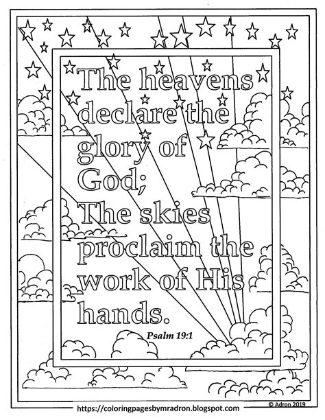 List Of Psalm Coloring Pages