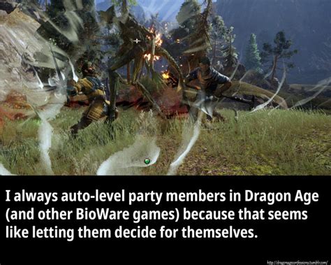 Dragon Age Confessions CONFESSION I Always Auto Level Party Members