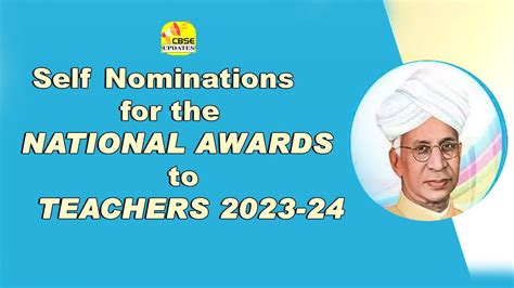 Self Nominations For The National Awards To Teachers 2023 24 Youtube