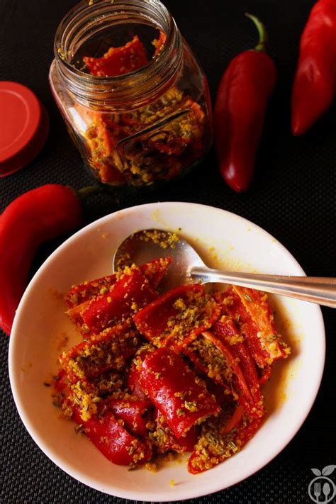 Instant Red Chilli Pickle How To Make Indian Lal Mirch Achaar