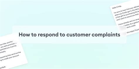 How To Respond To Customer Complaints In Writing With Examples