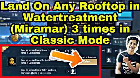 Land On Any Rooftop In Watertreatment Miramar 3 Times In Classic Mode