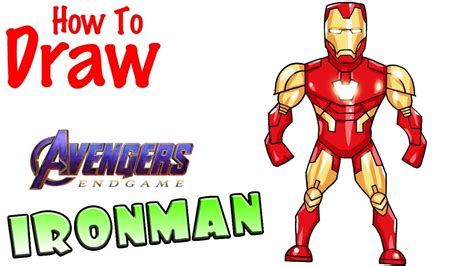 How to Draw Iron Man from Avengers Endgame