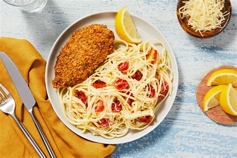 Chicken Parmesan With Linguine Recipe Hellofresh Recipe Linguine Recipes Chicken Parmesan