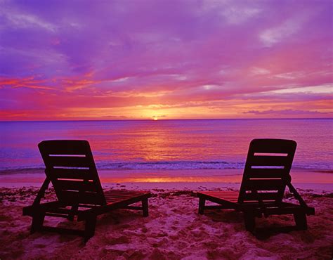 beachchairsunset