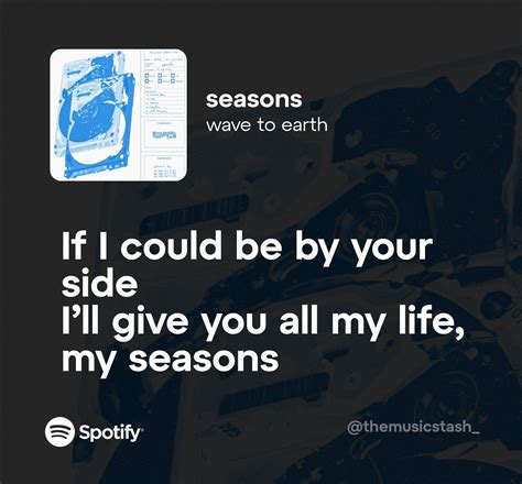 The Music Stash Seasons Wave To Earth Pretty Lyrics Just Lyrics