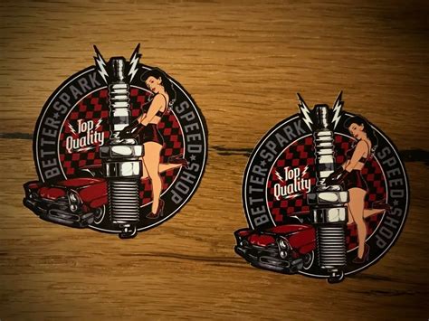 Girl Sticker Pinup Th Th Th Racer Abilly Tattoo Hot Rod Rat Decals Stickers