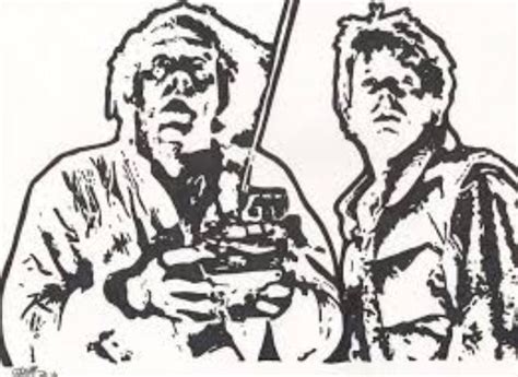 Marty And Doc Stencil