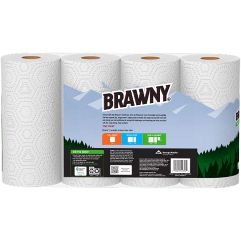 Brawny Tear A Square Paper Towels Sheet Size Strong Paper Towel