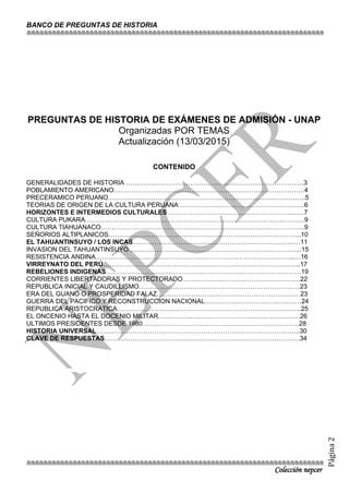 Banco De Preguntas Historia PDF